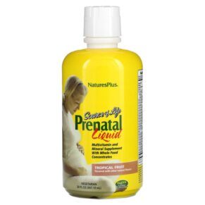 NaturesPlus Source of Life Prenatal Liquid Tropical Fruit 30 fl oz (887.10 ml) 097467308411