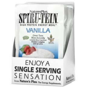 NaturesPlus Spiru-Tein High Protein Energy Meal Vanilla 8 gói 1.2 oz (34 g) 097467958210