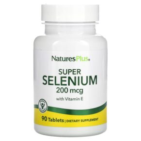 NaturesPlus Super Selenium + Vitamin E 200 mcg 90 viên 097467035010