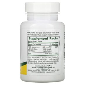 NaturesPlus Sustained Release Biotin & Folate 30 Tablets 3 NaturesPlus Sustained Release Biotin & Folate 30 Tablets 097467017924