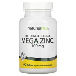 NaturesPlus Sustained Release Mega Zinc 100 mg 90 viên 097467036604