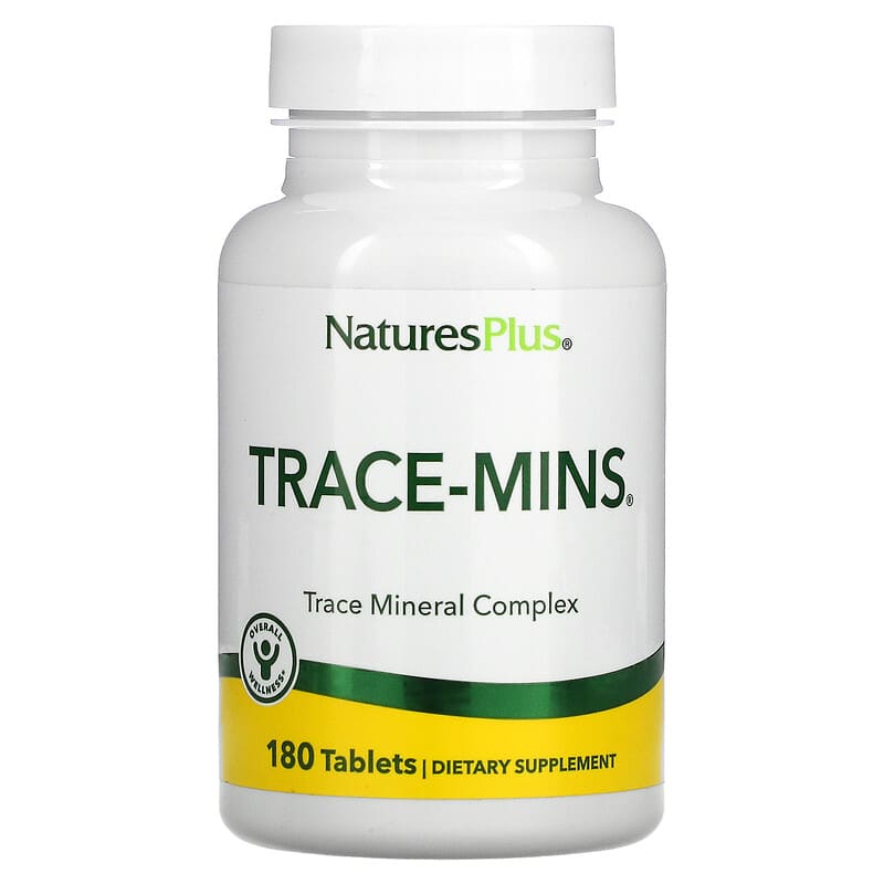 NaturesPlus Trace-Mins Trace Mineral Complex 180 Tablets 1 NaturesPlus Trace-Mins Trace Mineral Complex 180 viên 097467035607