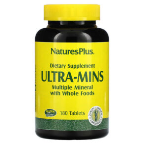 NaturesPlus Ultra-Mins Multiple Mineral + Whole Foods 180 viên 097467033016