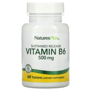 NaturesPlus Vitamin B6 Sustained Release 500 mg 60 viên 097467016651
