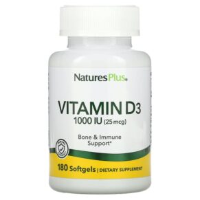 NaturesPlus Vitamin D3 25 mcg (1.000 IU) 180 viên 097467010420