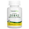 NaturesPlus Vitamins D3 & K2 90 viên 097467104365
