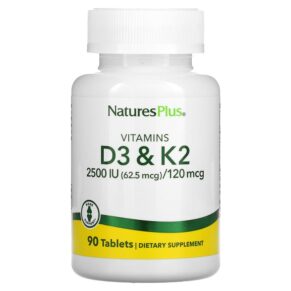 NaturesPlus Vitamins D3 & K2 90 viên 097467104365