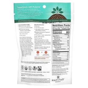 Navitas Organics Organic Cacao Wafers Unsweetened 8 oz (227 g) 3 Navitas Organics Organic Cacao Wafers Unsweetened 8 oz (227 g) 811961022587