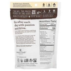 Navitas Organics Organic Cacao Butter 8 oz (227 g) 811961020750