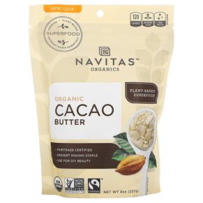 Navitas Organics Organic Cacao Butter 8 oz (227 g) 811961020750