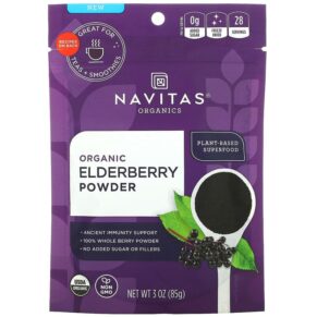 Navitas Organics Organic Elderberry Powder 3 oz (85 g) 811961022730