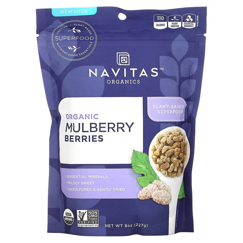 Navitas Organics Organic Mulberry Berries 8 oz (227 g) 1 Navitas Organics Organic Mulberry Berries 8 oz (227 g) 858847000888