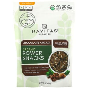 Navitas Organics Organic Power Snacks Chocolate Cacao 16 oz (454 g) 811961022013