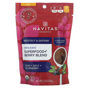 Navitas Organics Organic Superfood+ Berry Blend Acai + Goji + Blueberry 5.3 oz (150 g) 811961022518