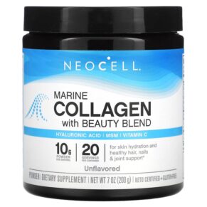 NeoCell Marine Collagen + Beauty Blend Powder Unflavored 7 oz (200 g) 016185132702