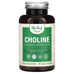 Nested Naturals Choline (L (+) Choline Bitartrate) 250 mg 90 viên 852446007125