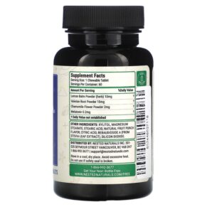 Nested Naturals Luna Kids Sleep Aid Tropical Berry 60 Chewable Tablets 852446007118