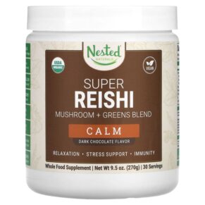 Nested Naturals Super Reishi Calm Dark Chocolate 9.5 oz (270 g) 852446007699