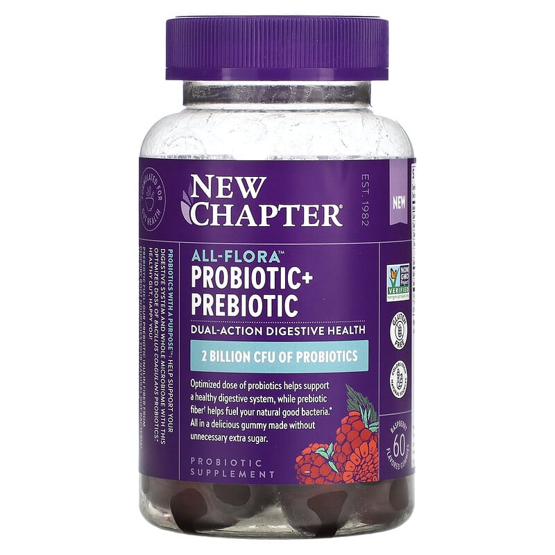 New Chapter All-Flora Probiotic + Prebiotic Raspberry 1 Billion CFU 60 Gummies 1 New Chapter All-Flora Probiotic + Prebiotic Raspberry 1 Billion CFU 60 viên 727783903792