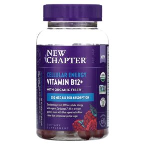 New Chapter Cellular Energy Vitamin B12+ Raspberry 350 mcg 60 Flavored viên 727783903747