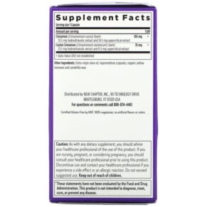 New Chapter Cinnamon Force 60 Vegetarian Capsules 727783900418