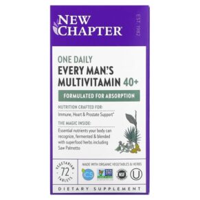 New Chapter Every Man's One Daily 40+ Multivitamin 72 viên 727783003713