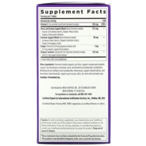 New Chapter Fermented Activated C Complex 180 Vegetarian Tablets 3 New Chapter Fermented Activated C Complex 180 Vegetarian Tablets 727783006318
