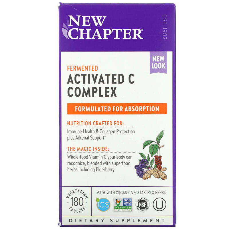 New Chapter Fermented Activated C Complex 180 Vegetarian Tablets 1 New Chapter Fermented Activated C Complex 180 viên 727783006318