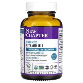 New Chapter Fermented Vitamin B12 1.000 mcg 60 viên 727783902597