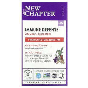 New Chapter Immune Defense Vitamin C + Elderberry 30 viên 727783903440