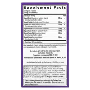 New Chapter Immune Support Reishi & Shiitake Mushroom Blend 60 Vegan Capsules 727783002303