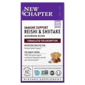 New Chapter Immune Support Reishi & Shiitake Mushroom Blend 60 viên 727783002303