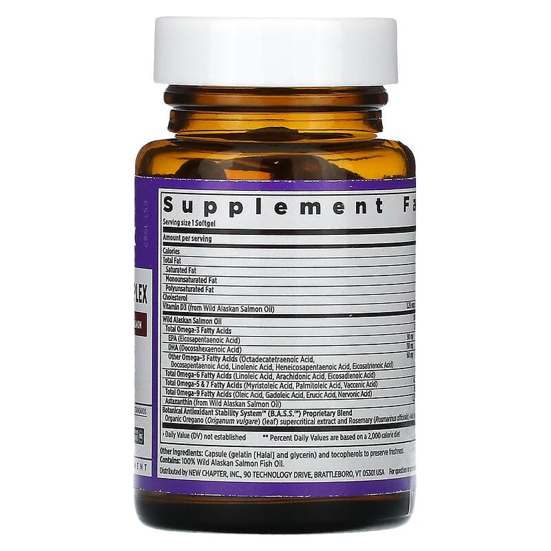 New Chapter Omega-3 Complex 30 Softgels 8 Thành phần vi chất New Chapter Omega-3 Complex 30 viên 727783902924