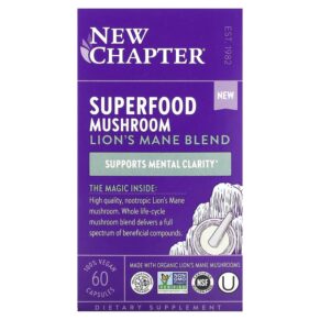 New Chapter Superfood Mushroom Lion's Mane Blend 60 viên 727783903877