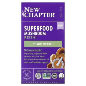 New Chapter Superfood Mushroom Reishi 60 viên 727783903860
