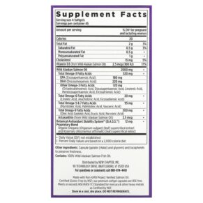 New Chapter Wholemega Fish Oil for Moms 180 Softgels 727783901958