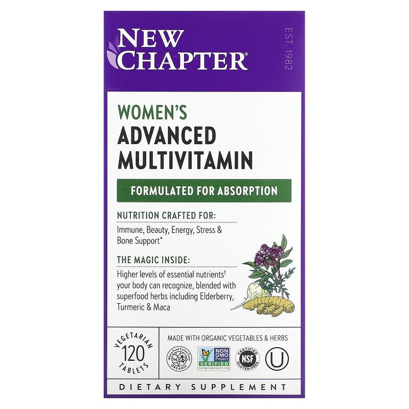 New Chapter Women's Advanced Multivitamin 120 Vegetarian Tablets 1 New Chapter Women's Advanced Multivitamin 120 viên 727783003041