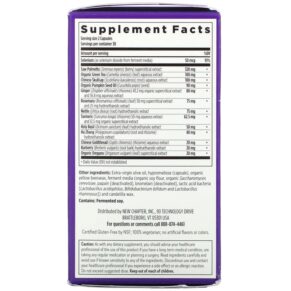 New Chapter Zyflamend Prostate 60 Vegetarian Capsules 727783900920