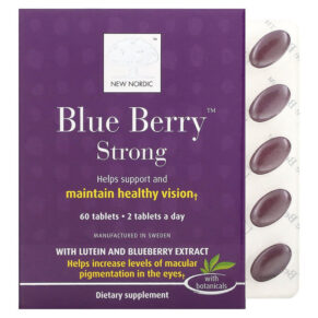 New Nordic US Inc Blue Berry Strong 60 viên 741805717402