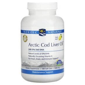 Nordic Naturals Arctic Cod Liver Oil Lemon 1.000 mg 180 viên 768990578847