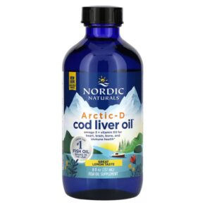 Nordic Naturals Arctic-D Cod Liver Oil Lemon 8 fl oz (237 ml) 768990587832