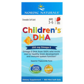 Nordic Naturals Children's DHA Ages 3-6 Strawberry 250 mg 360 viên 768990027208