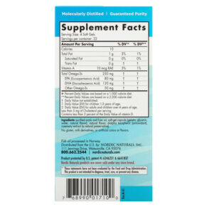 Nordic Naturals Children's DHA Ages 3-6 Strawberry 90 Mini Soft Gels 768990017100