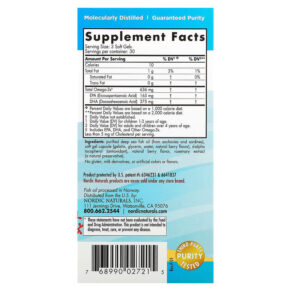 Nordic Naturals Children's DHA Xtra Ages 3-6 Berry 636 mg 90 Mini Soft Gels 768990027215