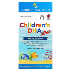 Nordic Naturals Children's DHA Xtra Ages 3-6 Berry 636 mg 90 viên 768990027215