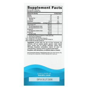 Nordic Naturals Complete Omega-D3 Lemon 565 mg 120 Soft Gels 768990027789