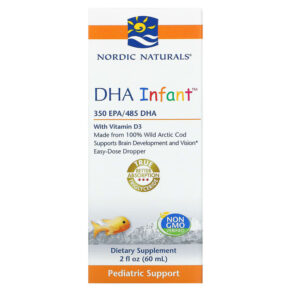 Nordic Naturals DHA Infant + Vitamin D3 2 fl oz (60 ml) 768990537882