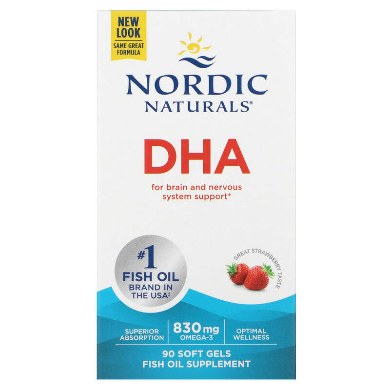 Nordic Naturals DHA Strawberry 90 Soft Gels 1 Nordic Naturals DHA Strawberry 90 viên 768990017438
