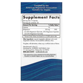 Nordic Naturals Magnesium Complex 90 Capsules 768990015335