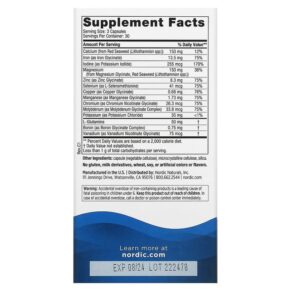 Nordic Naturals Multi Minerals 90 Capsules 768990015380